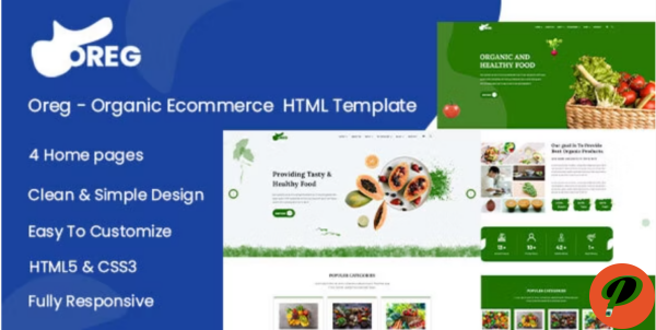 Oreg Organic Shop HTML Template