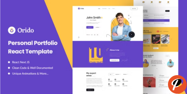 Orido Personal Portfolio React Nextjs Template