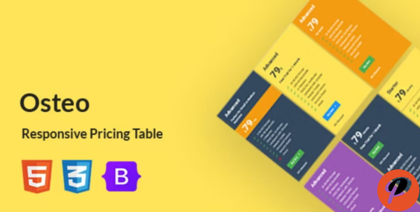 Osteo Responsive Pricing Table