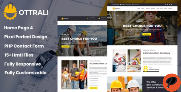 Ottrali Construction Business Template