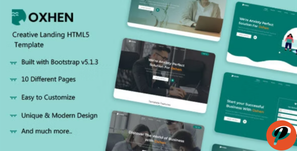 Oxhen Creative HTML5 Landing Template