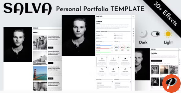 Personal Portfolio Html Template Salva