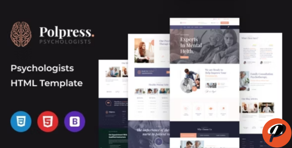 Polpress – Psychiatric therapy HTML Template