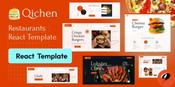 Qichen Fast Food Restaurant React NextJs Template