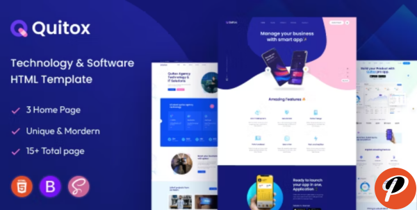 Quitox Software IT Solutions HTML Template