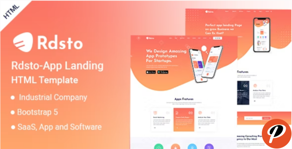 Rdsto App Landing HTML Template