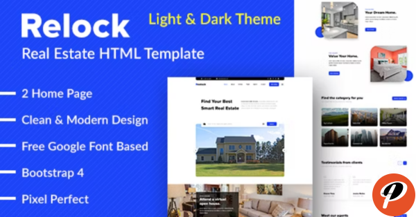 Relock Creative Real Estate One Page HTML Template