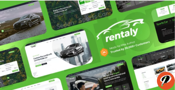 Rentaly Car Rental Website Template with RTL Support