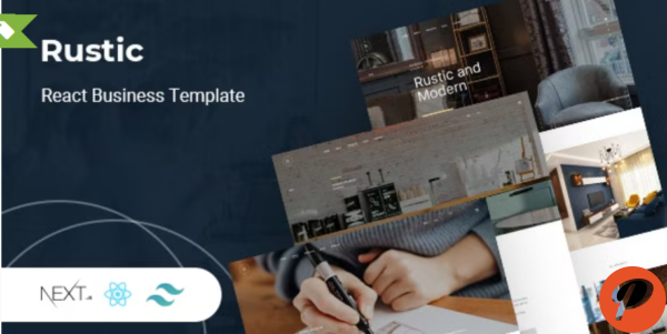 Rustic React Business Template with Next JS