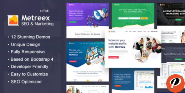 SEO Digital Marketing Agency Landing Page Template