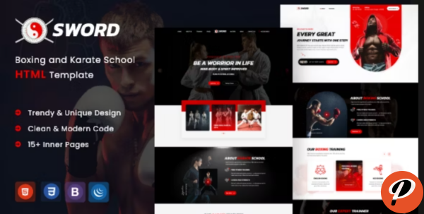 SWORD Mixed Boxing Martial Arts HTML Template