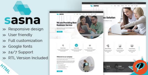 Sasna Multipurpose Business HTML Template RTL