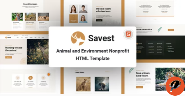 Savest Animal Shelter Website Template