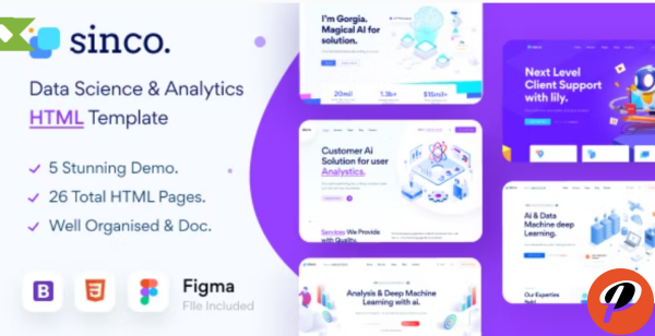 Sinco Data Science Analytics HTML5 Template