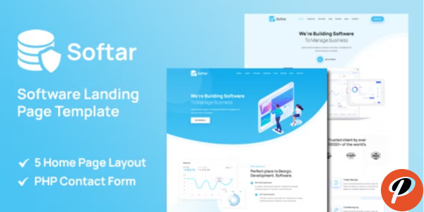 Softar Software Landing Page