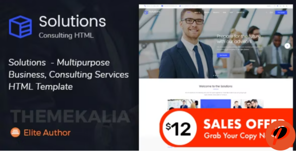 Solutions Multipurpose Business Consulting Services HTML Template