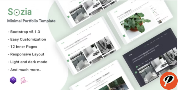 Sozia Minimal Portfolio HTML Template