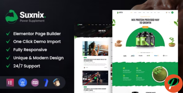 Suxnix Health Supplement WordPress Theme