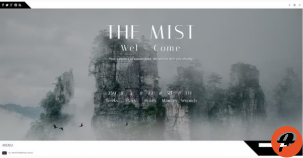 The Mist Responsive Coming Soon Page