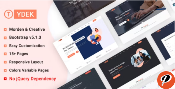 Tydek Creative Agency Landing Page Tamplate