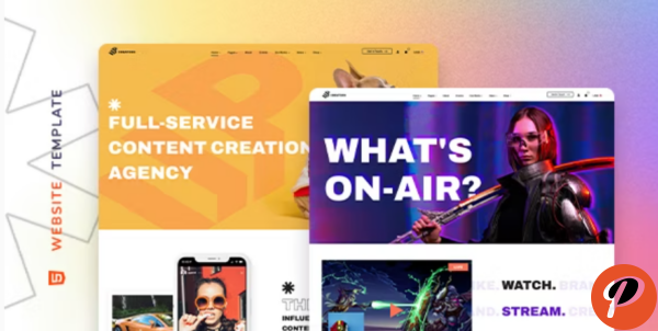 UpCreators – Website Template for Digital Creators