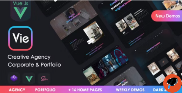 Vie Vue Creative Portfolio Agency template