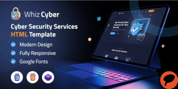 WhizCyber Cyber Security HTML Template