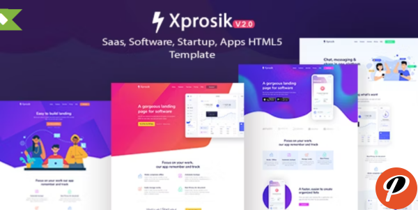 Xprosik – Saas Software App Landing Page Template