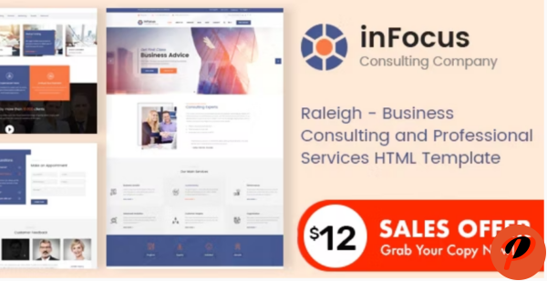 inFocus Business Consulting and Professional Services HTML Template